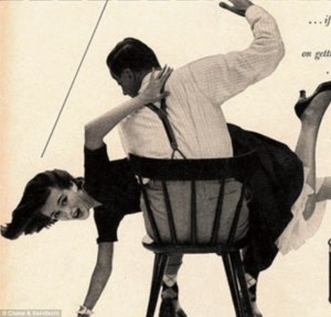 man spanking woman